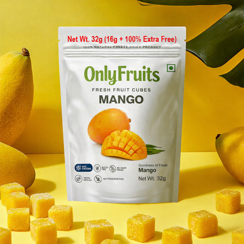 Only Fruits Freeze Dried Mango Cubes